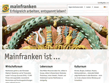 Tablet Screenshot of mainfranken.org